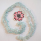 Collana lunga chips di pietre dure: Ametista, Quarzo rosa, topazio azzurro