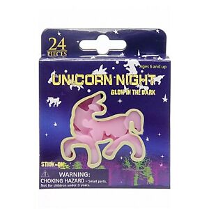 UNICORNS that Glow in the Dark. Wall and Furniture Decoration 24 pcs